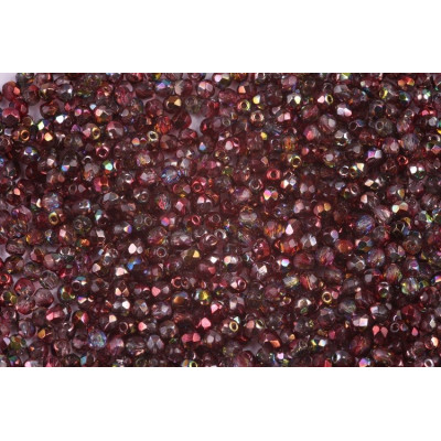 Fire Polished Beads 3mm Magic Red Brown 95200 | Czech Glass Beads