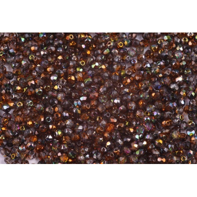 Fire Polished Beads 3mm Magic Orange Grey 00030/95300 | Rutkovsky