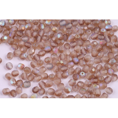 Fire Polished Beads 3mm Matte Brown Rainbow 98532 | Czech Glass