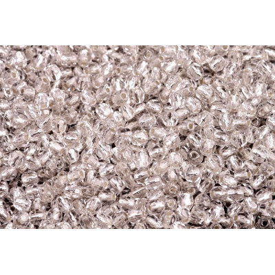 Fire Polished Beads 3mm Crystal Silver Lined 00030/81800 | Rutkovsky