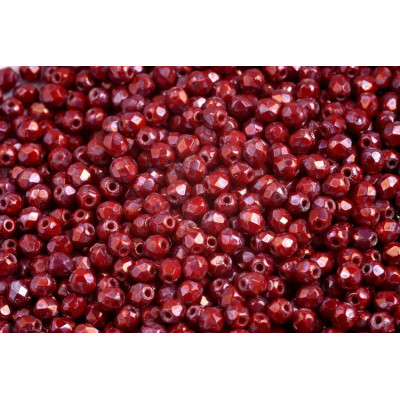 Fire Polished Beads 3mm Burgundy Nebula 93200/15001 | Rutkovsky