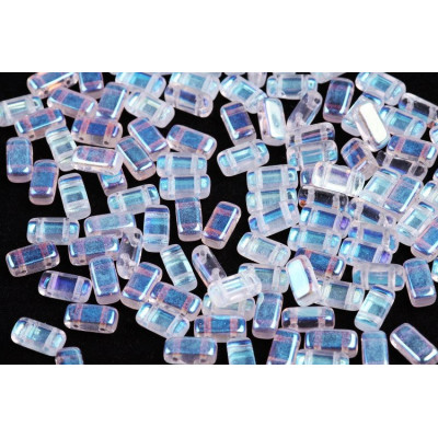 Bricks Beads 4x8 mm N. 3 CRYSTAL AB