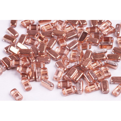 Bricks Beads 4x8 mm N. 6 CRYSTAL CAPRI GOLD