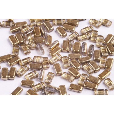 Bricks Beads 4x8 mm N. 7 CRYSTAL AMBER