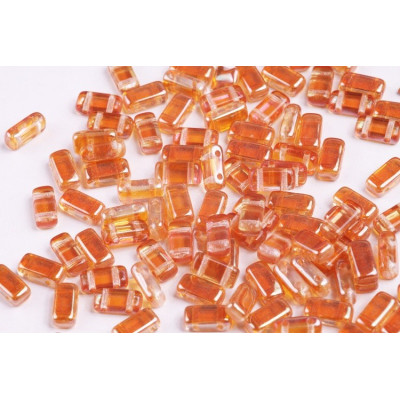 Bricks Beads 4x8 mm N. 11 CRYSTAL APRICOT