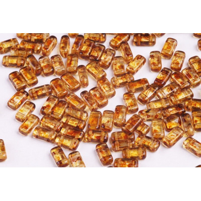 Bricks Beads 4x8 mm N. 12 CRYSTAL TRAVERTINE