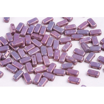Bricks Beads 4x8 mm N. 24 WHITE IRIS