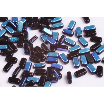 Bricks Beads 4x8 mm N. 29 JET AB