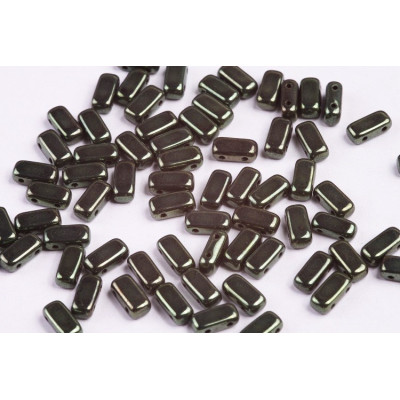 Bricks Beads 4x8 mm N. 34 JET RED LUSTER