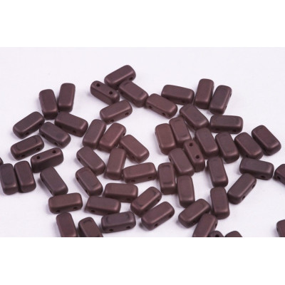 Bricks Beads 4x8 mm N. 37 JET VEGA MAT