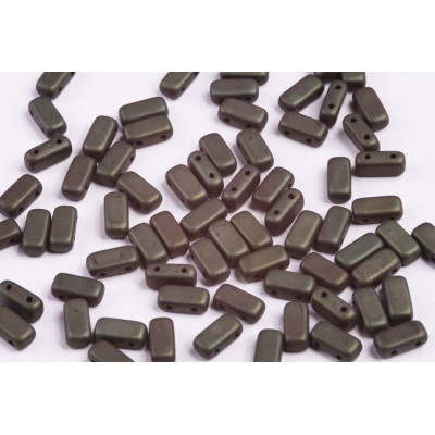 Bricks Beads 4x8 mm N. 38 JET RED LUSTER MAT