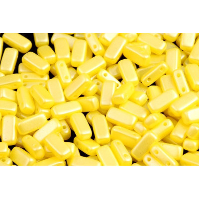 Bricks Beads 4x8 mm N. 53 PEARL SHINE AMBER