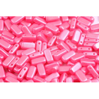 Bricks Beads 4x8 mm N. 55 PEARL SHINE LIGHT PINK