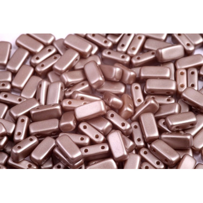 Bricks Beads 4x8 mm N. 62 PASTEL LIGHT BROWN/COCO