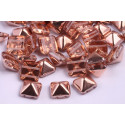 Pyramid Stud Beads 12x12mm N. 4 CRYSTAL CAPRI GOLD