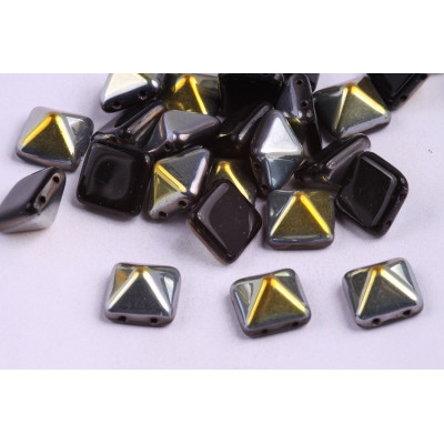 Pyramid Stud Beads 12x12mm N. 33 JET MAREA
