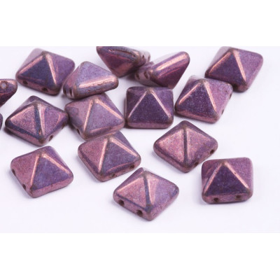 Pyramid Stud Beads 12x12mm N. 41 WHITE IRIS