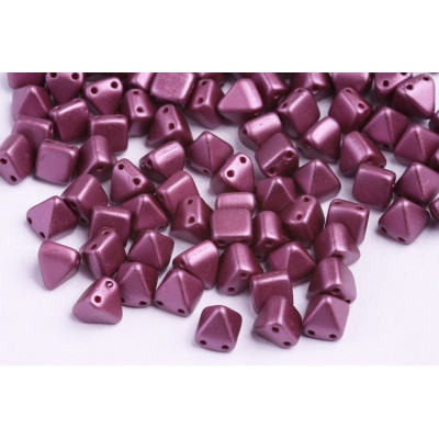 Pyramid Stud Beads 6x6mm N. 56 PASTEL BURGUNDY