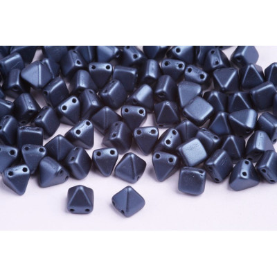 Pyramid Stud Beads 6x6mm N. 64 PASTEL MONTANA BLUE