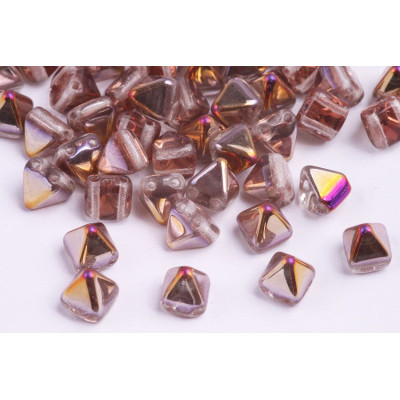 Pyramid Stud Beads 6x6mm N. 79 CRYSTAL SLIPERIT