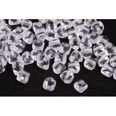 Pyramid Stud Beads 6x6mm N. 81 CRYSTAL