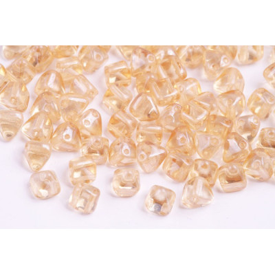 Pyramid Stud Beads 6x6mm N. 87 CRYSTAL ORANGE LUSTER