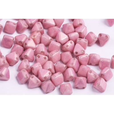 Pyramid Beads N. 96 WHITE ALABASTER LILA