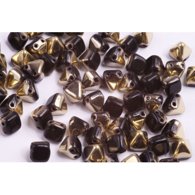 Pyramid Beads N. 109 JET AMBER