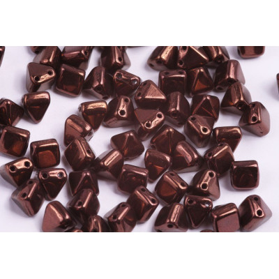 Pyramid Stud Beads 6x6mm N. 113 JET VEGA LUSTER 
