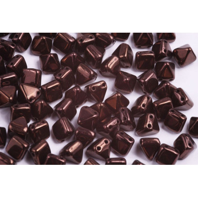 Pyramid Stud Beads 6x6mm N. 114 VEGA ON JET