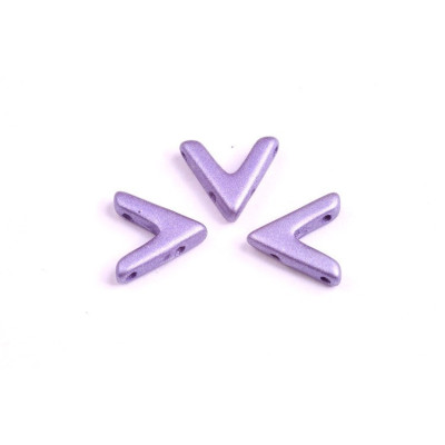 AVA® Bead N. 14 WHITE ALABASTER METALLIC LAVENDER