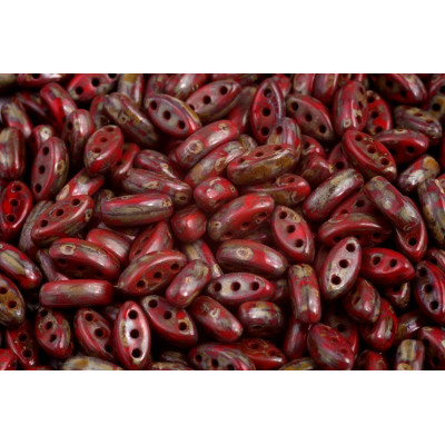 Cali Beads N. 30 OPAQUE RED TRAVERTINE