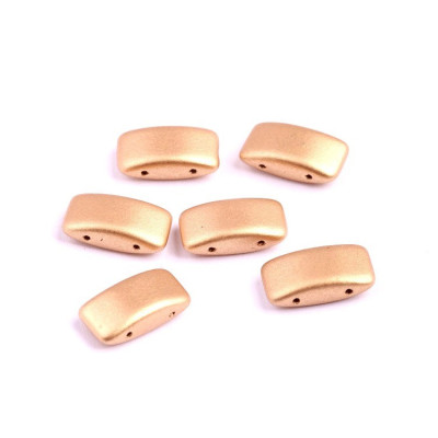 Carrier Beads 9x17mm N. 2 CRYSTAL BRONZE PALE GOLD