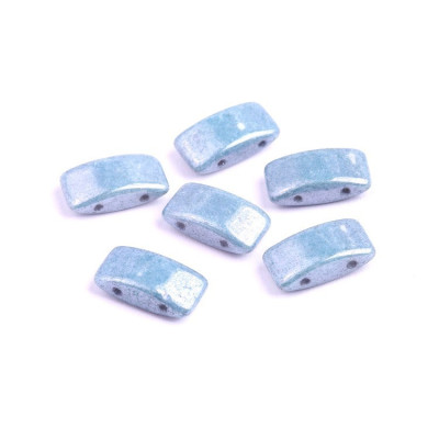 Carrier Bead N. 8 WHITE ALABASTER BLUE LUSTER