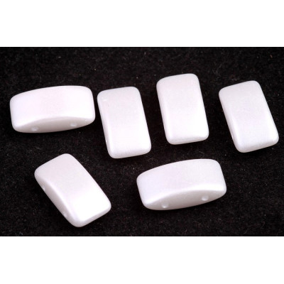 Carrier Beads 9x17mm N. 26 PASTEL SNOW WHITE