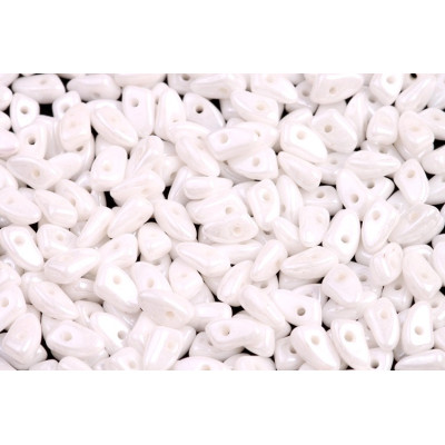 Prong Beads N. 1 CHALK WHITE LUSTER
