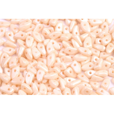 Prong Beads N. 2 CHALK ORANGE LUSTER