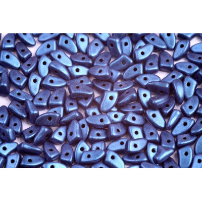 Prong Beads N. 36 METALLIC SUEDE BLUE