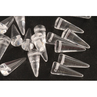 Spike Beads 7x17 mm 3 Crystal