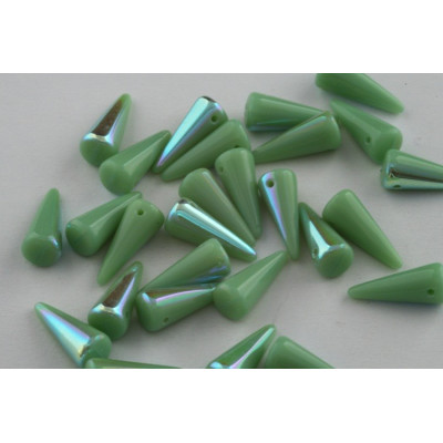 Spike Beads 13x5 mm N. 38 Green