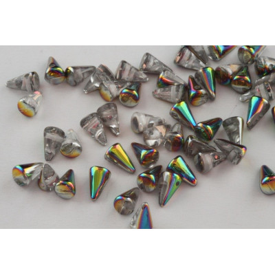 Spike Beads 5x8 mm N. 53 Crystal