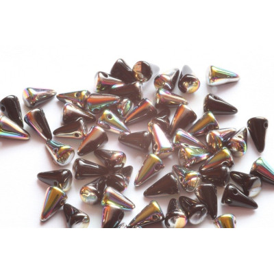 Spike Beads 5x8 mm N. 83 Brown
