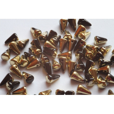 Spike Beads 5x8 mm N. 85 Gold