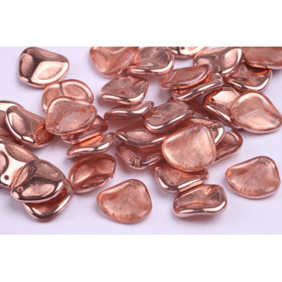 Rose Petal Beads 8x7mm Crystal Capri Gold 00030/27101 | Glass Beads