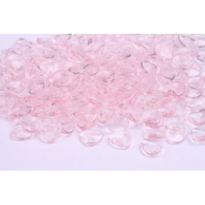 Rose Petal Beads 8x7mm Pink Transparent | Rutkovsky Czech Glass
