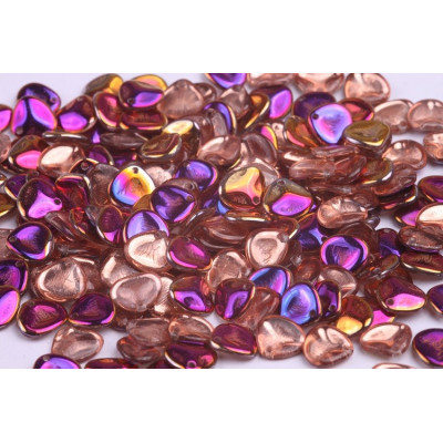 Rose Petal Beads 8x7mm Crystal Sliperit 00030/29500 | Rutkovsky