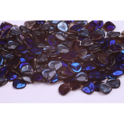 Rose Petal Beads 8x7mm Crystal Azuro 00030/29900 | Rutkovsky