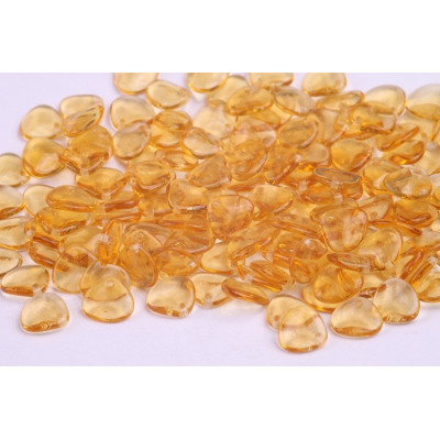 Rose Petal Beads 8x7mm Topaz 10030 | Czech Glass Rutkovsky