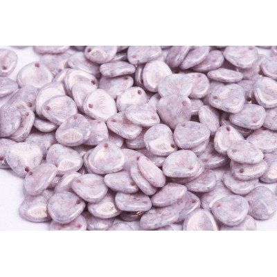 Rose Petal Beads 8x7mm Mauve Copper 02020/15435 | Rutkovsky