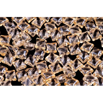 WIBEDUO 8x8 mm N. 3 CRYSTAL ORANGE LUSTER